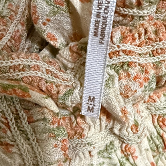 Free People Floral Print Jumpsuit in Cream and Orange - Picture 4 of 12